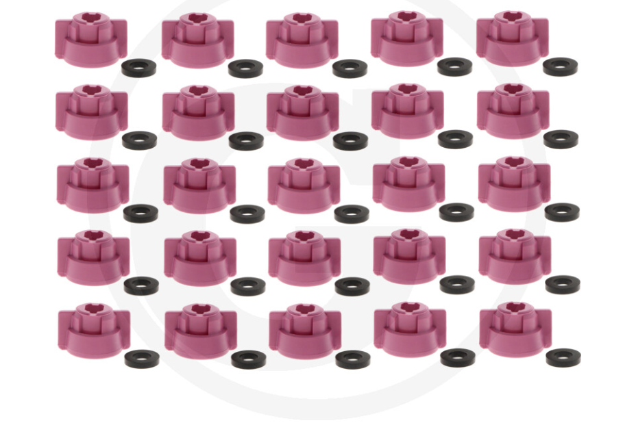 Lechler Bayonet nut SW 8/10 purple Universal System pack of 25