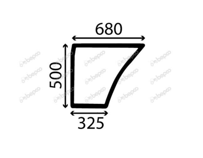 For FORD 30's LOWER DOOR WINDOW LEFT - FLAT - NON-TINTED