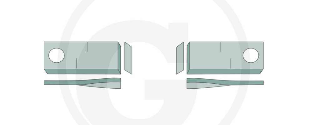 For Krone, LELY 90 x 50 MOWER BLADES (25)