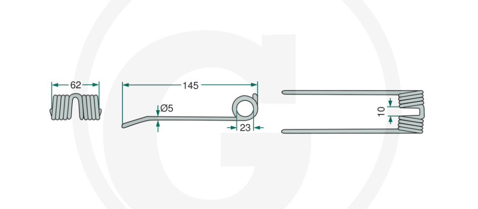 For KRONE Strautmann Pick-Up Tine PACK OF 10