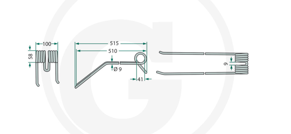 For KUHN SWATHER TINE PACK OF 10
