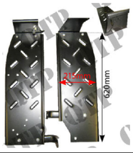 for, Massey Ferguson Foot Step 135 New Type Pair - Size: 8 1/2" c/o Brackets