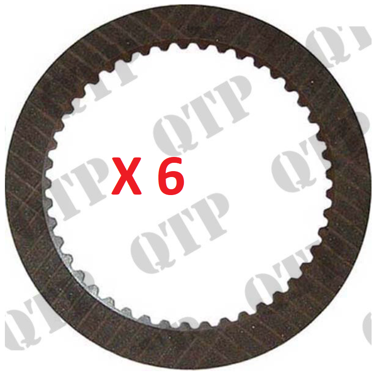 For CASE IH McCORMICK PTO Friction Disc PACK OF 6