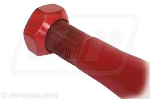 Loader tine, straight, square section 36x1100mm, pointed tip with M20x1.5mm nut, red, Kverneland