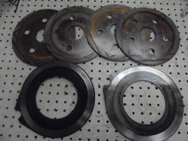 For FORD 5610 6610 7610 BRAKE DISCS 4 BRONZE & 2 STEEL