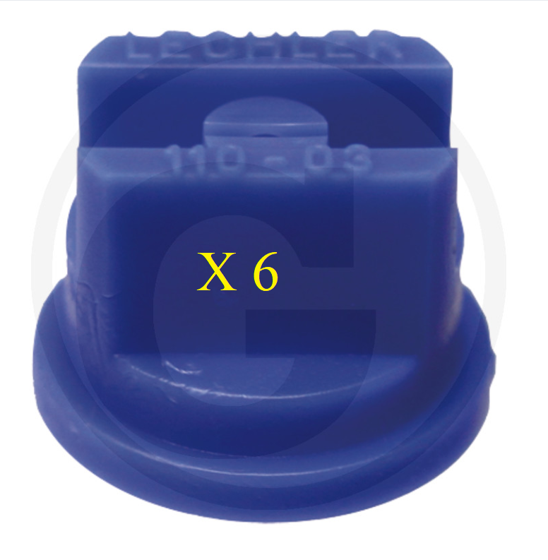 Lechler VE6 Lechler ST flat-jet nozzle 110°, AF 8 BLUE PACK OF 6	