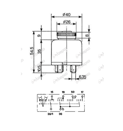 Case IH 2000 PJ Start Switch (Cobo)