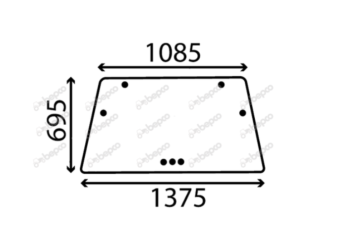 For DEUTZ DX OPENING FRONT WINDSCREEN FLAT - NON-TINTED