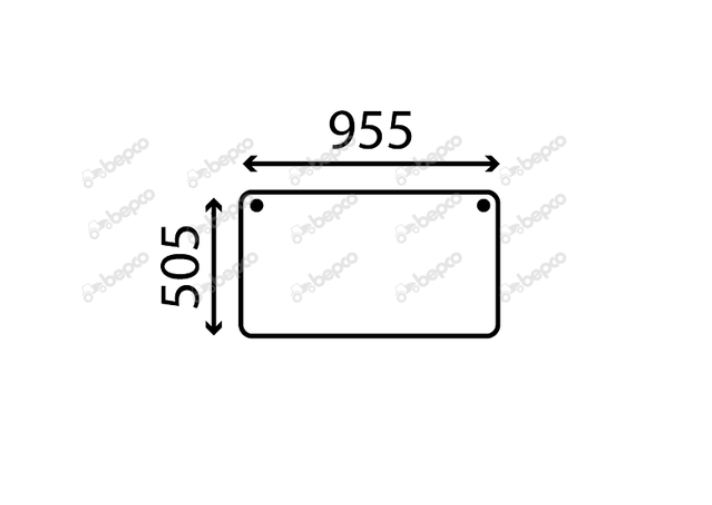 For DEUTZ LOWER REAR GLASS