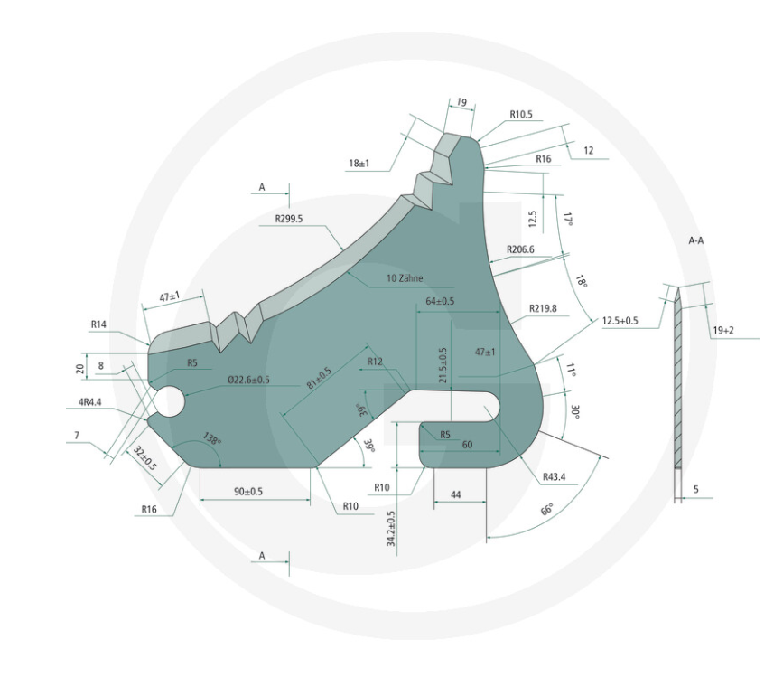 For Mc Hale BALER BLADE Series F Series Fusion Series V