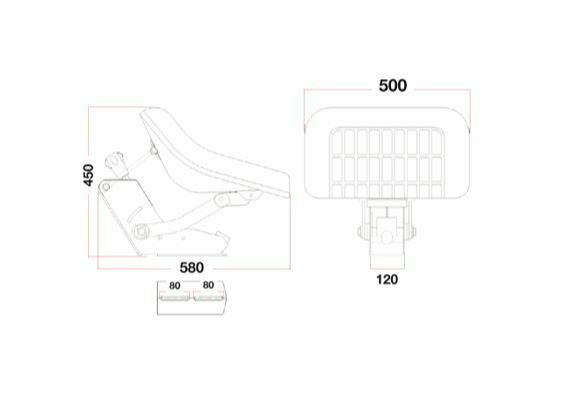 For FORD Classic Tractor Seat  Blue  Dexta, 2000, 3000, 4000, 5000, 7000