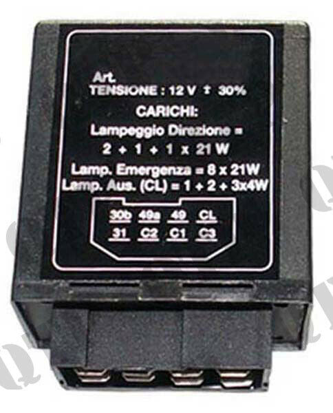 Massey Ferguson 600 Series Flasher Unit 8 Pin 12 Volt