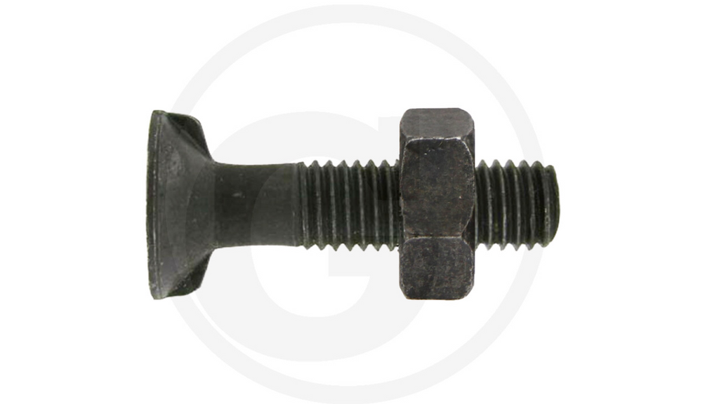 Plough bolts with 2 lugs DIN 11014 and hexagon nut 10.9 M12 X 50 PACK OF 25	