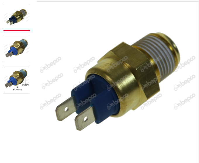 Massey Ferguson Engine Coolant Temperature Sender Unit 3/8 BSP