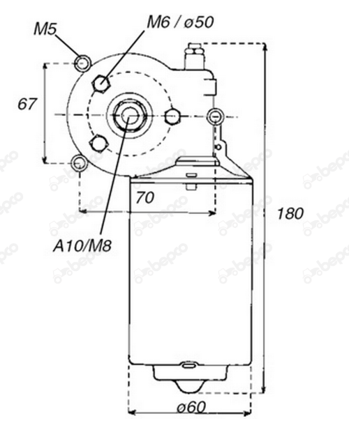 For MASSEY FERGUSON 5400 6100 6200 6400 7400 8100 8200 8400 WIPER MOTOR 