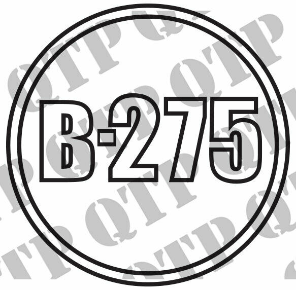 Case International B275 Round Decals Pair Stickers