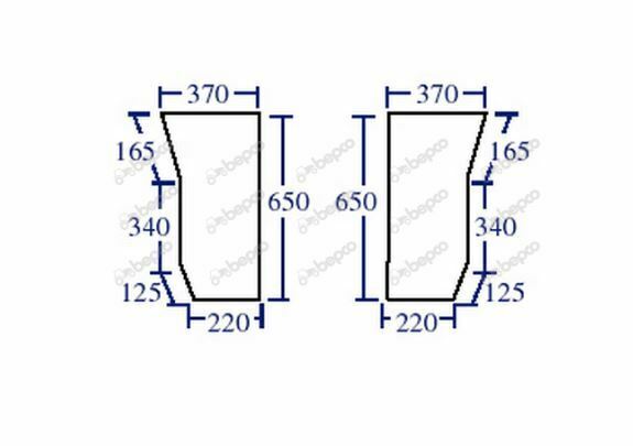 for, Ford 40 Series LOWER FRONT/WINDSCREEN GLASS RIGHT - FLAT - TINTED