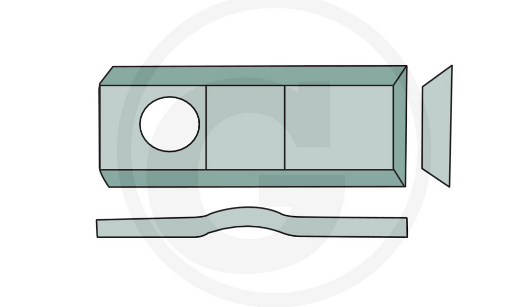 For PZ-Zweegers, Krone, Pöttinger, Vicon, Fort, Kuhn MOWER BLADES 105 X 46 (25)