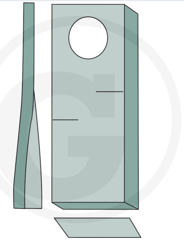 For Taarup (Kverneland) MOWER BLADES Right (25) 105 x 48mm