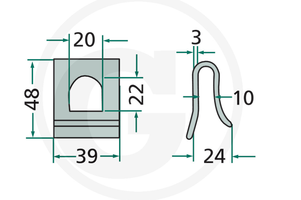 For KRONE Tine Clamp PACK OF 10