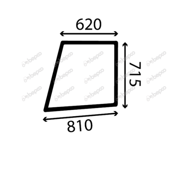 For FORD 30's UPPER DOOR WINDOW LEFT - FLAT - NON-TINTED