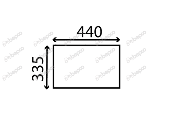 For CASE IHC 94's FIXED LOWER REAR WINDOW FLAT - TINTED