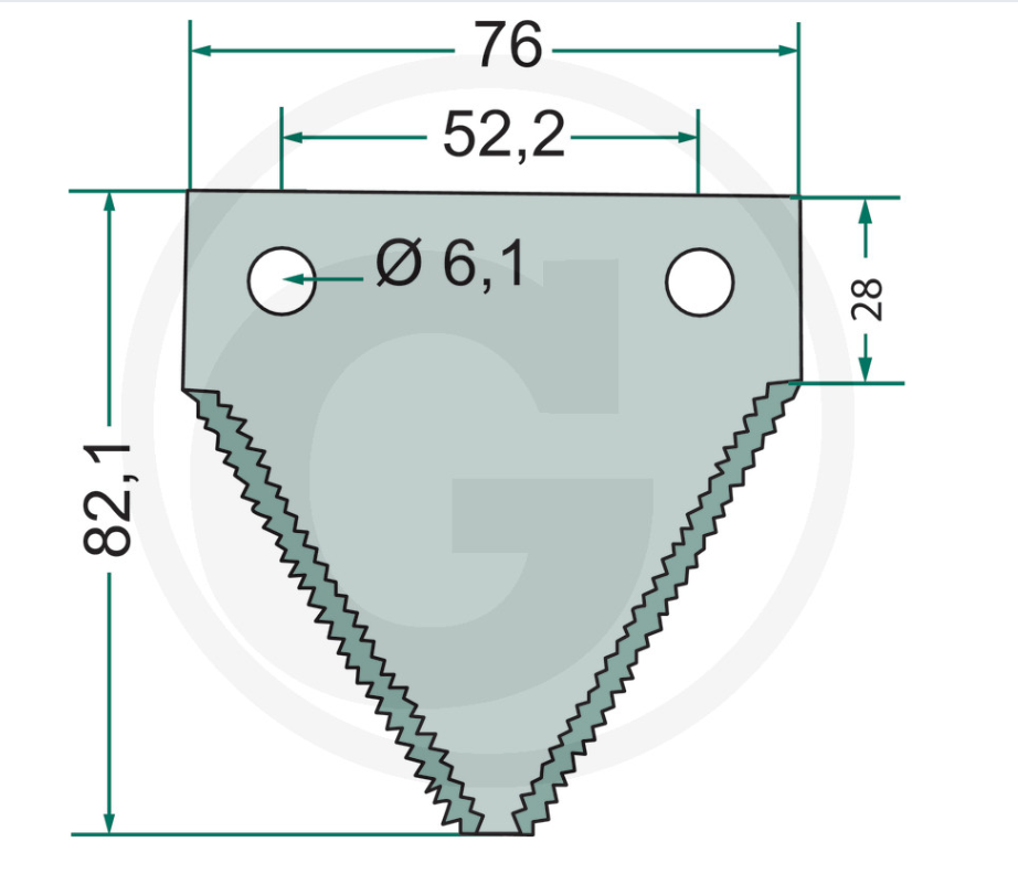 For CLAYSON NEW HOLLAND CASE Knife sections Fine serration PACK OF 25