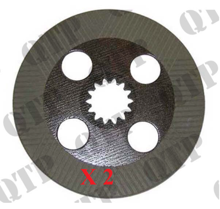 For Case IHC JXU Series Brake Disc 260mm x 10mm Thick - 14 Splines PACK OF 2