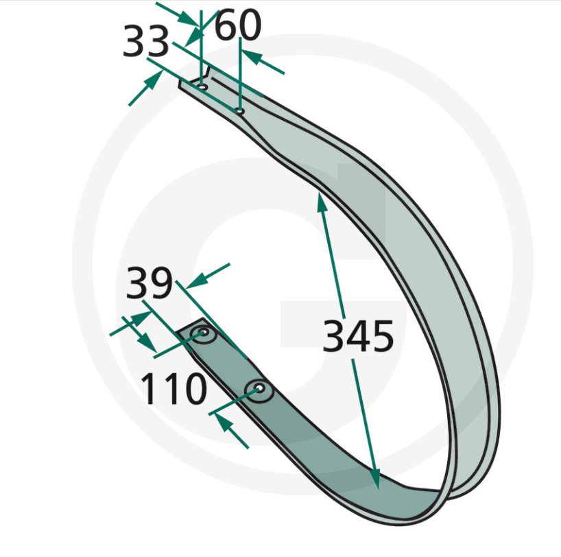 For KRONE ROUND BALER Scraper External