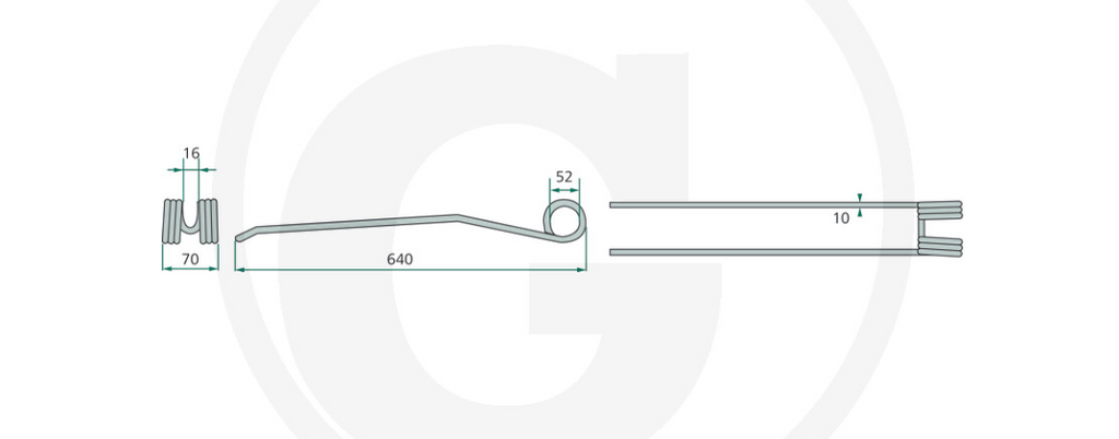 For KRONE Swadro Swather Tine PACK OF 10