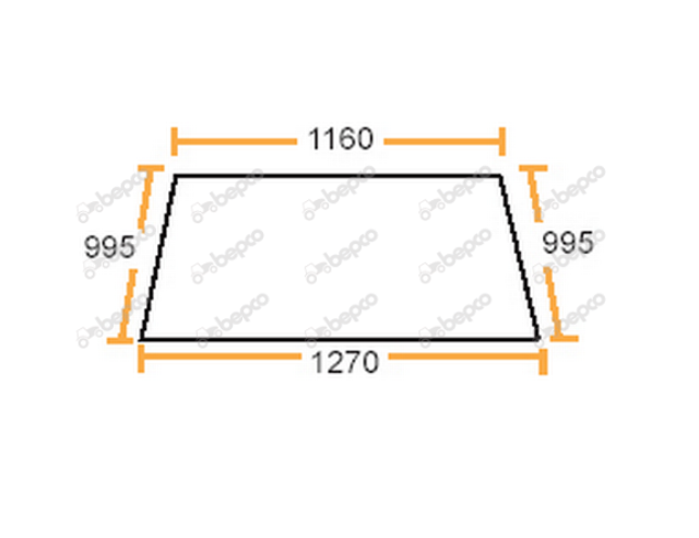 For CLASS RENAULT WINDSCREEN FLAT - TINTED