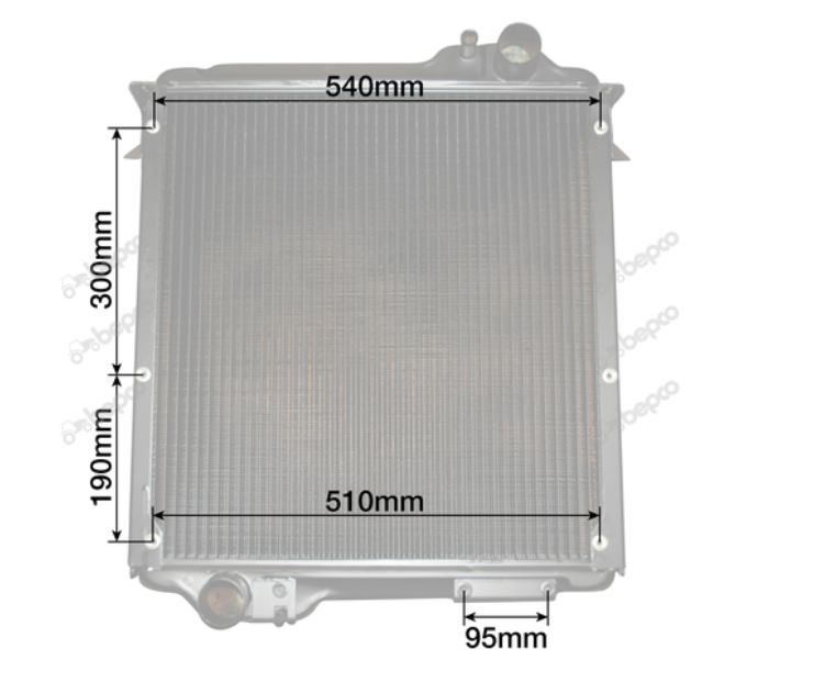 For MASSEY FERGUSON 4200 4300 RADIATOR