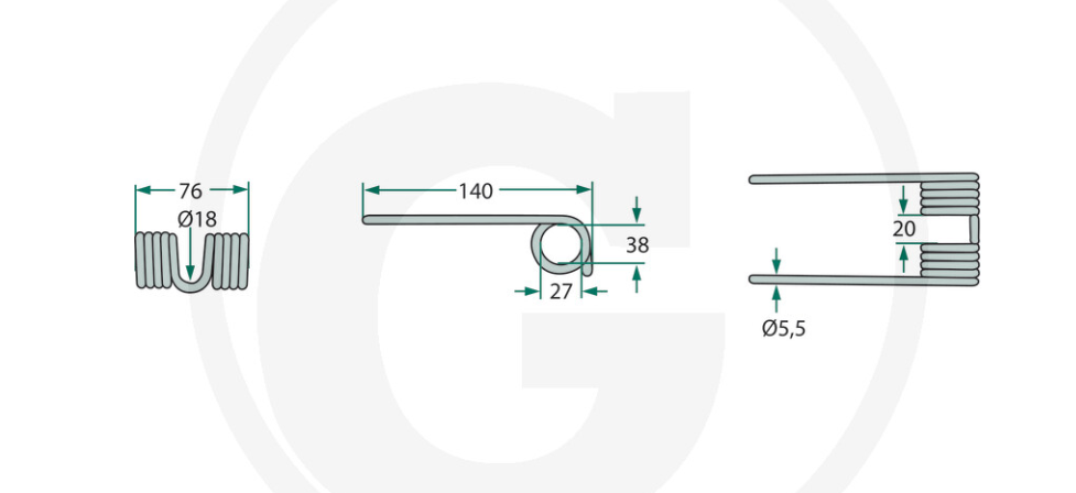 For KRONE Pick-Up Tine PACK OF 10
