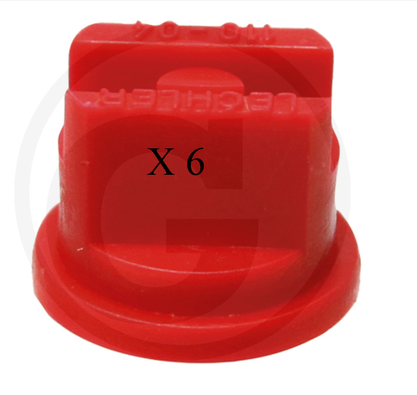 Lechler VE6 Lechler ST flat-jet nozzle 110°, AF 8 RED PACK OF 6	
