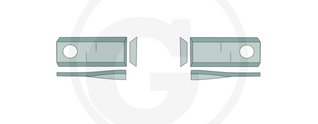 For KUHN MOWER BLADES 87 X 40  (25) LEFT