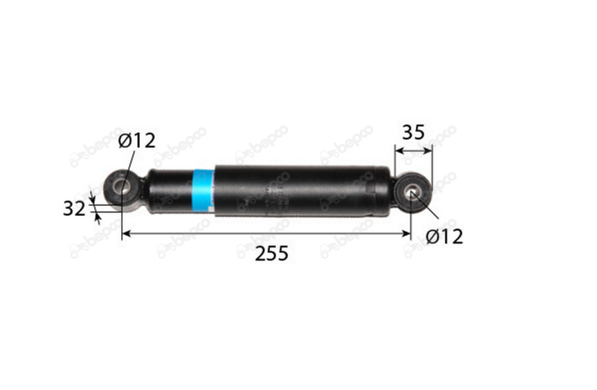 For MASSEY FERGUSON 6400 7400 8200 CAB SHOCK ABSORBER
