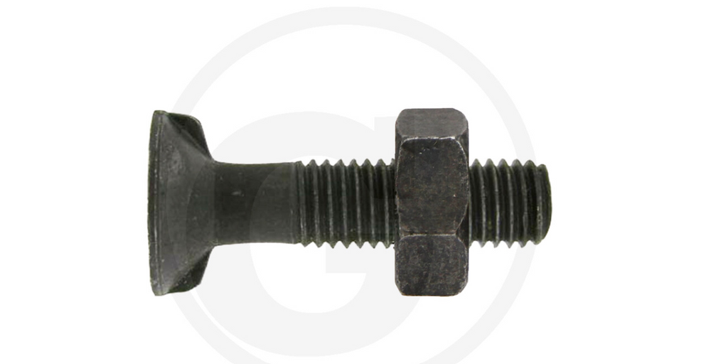 Plough bolts with 2 lugs DIN 11014 and hexagon nut 10.9 M12 X 45 PACK OF 25	