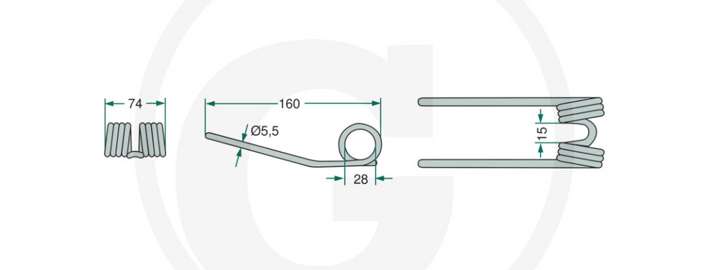 For KRONE PICK UP TINE KR PACK OF 10