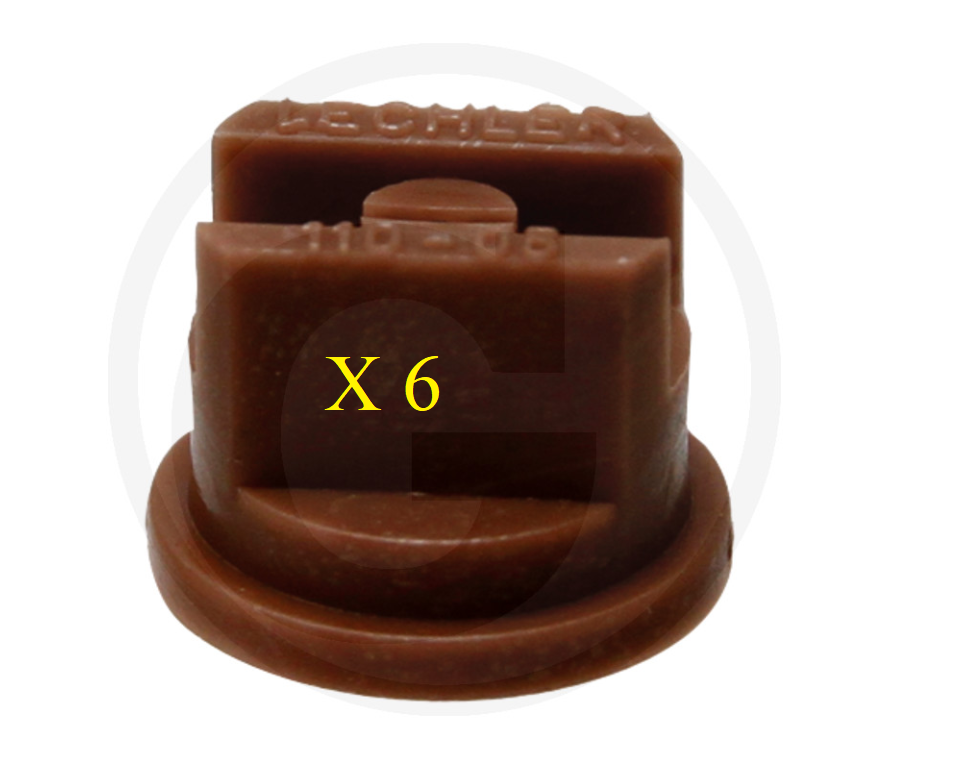 Lechler VE6 Lechler ST flat-jet nozzle 110°, AF 8 BROWN PACK OF 6	