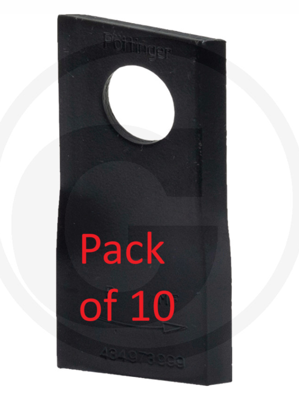 For Pottinger Mower Blade, left DURASTAR PACK OF 10