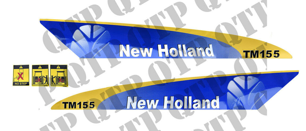 Ford New Holland TM155 Late Type White Decal Kit