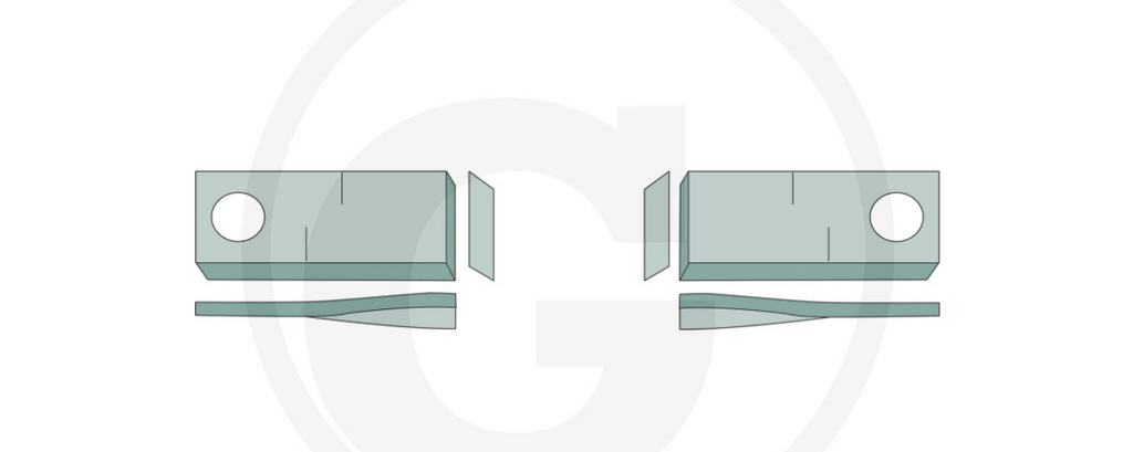 For JF - Stoll MOWER BLADES 134 X 55 (25) RIGHT