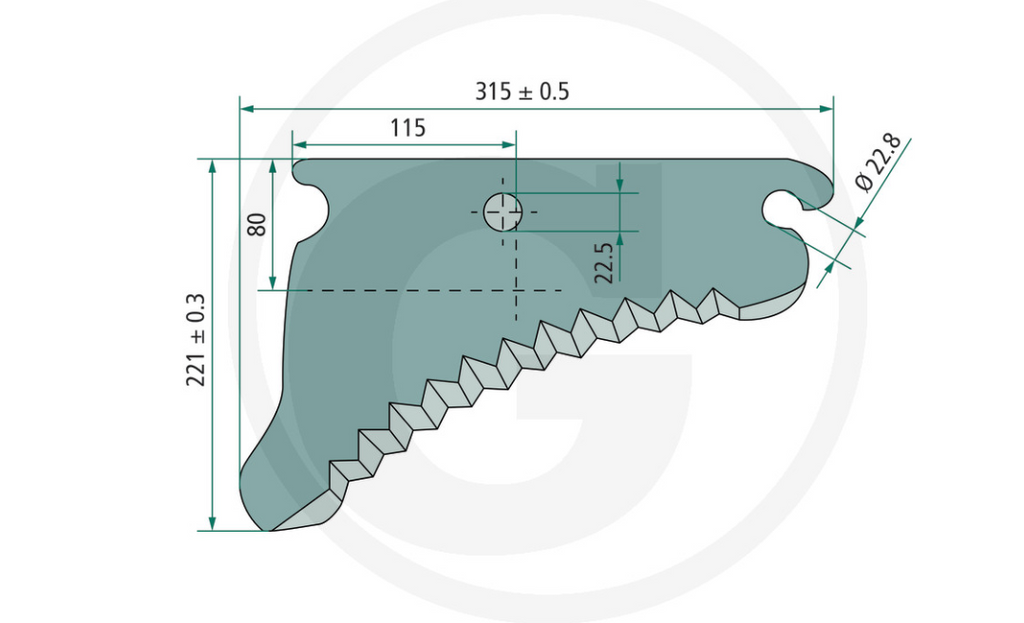 For JOHN DEERE BALER BLADE 960, 990, C440R, F440M, F440R