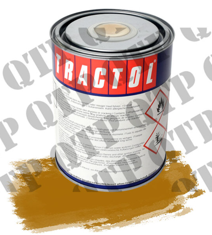 For Massey Ferguson Tractol Gold Paint 1 Ltr 