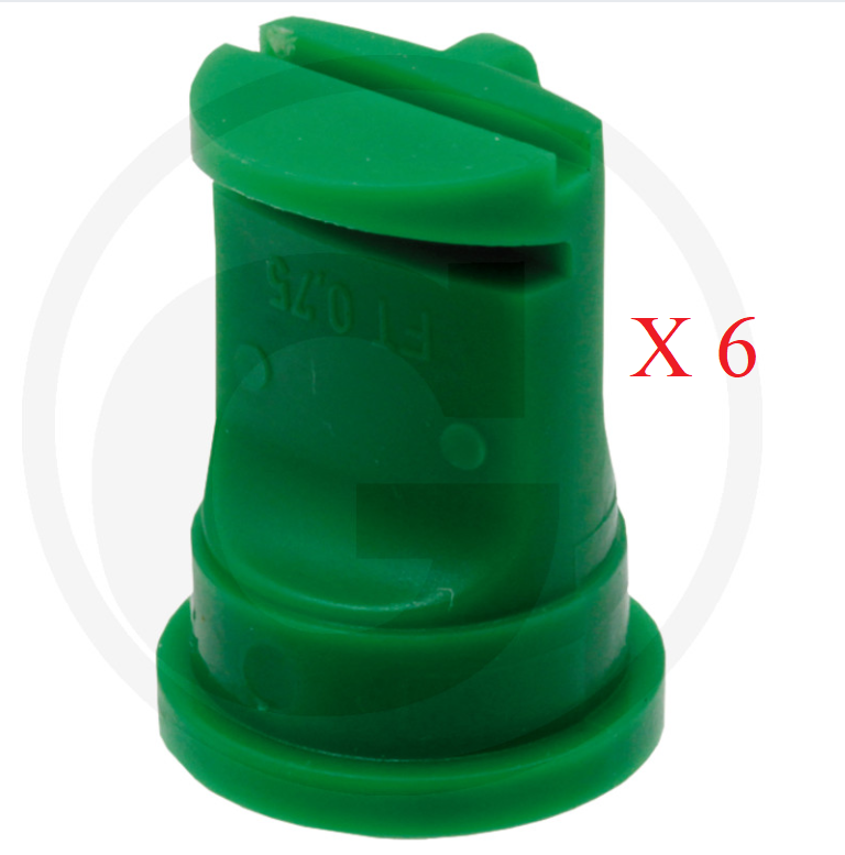 Lechler VE6 Lechler FT sluice nozzle 140° LIGHT GREEN PACK OF 6