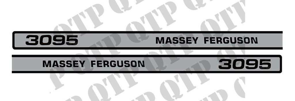 Massey Ferguson 3095 Bonnet Decal Kit