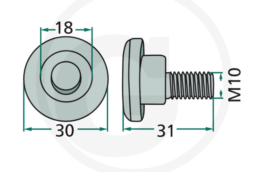 For Deutz Fahr, Taarup, Vicon MOWER Blade bolt & Nut PACK OF 25