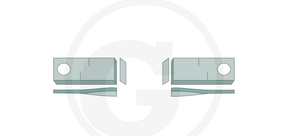 For JF - Stoll MOWER BLADES 109 X 47 (25) LEFT
