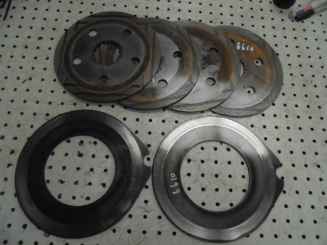 For FORD 5610 6610 7610 BRAKE DISCS 4 BRONZE & 2 STEEL