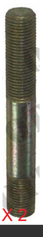 For Massey Ferguson Lift Cylinder Stud 188 Long 9/16" x 4" - PACK OF 2